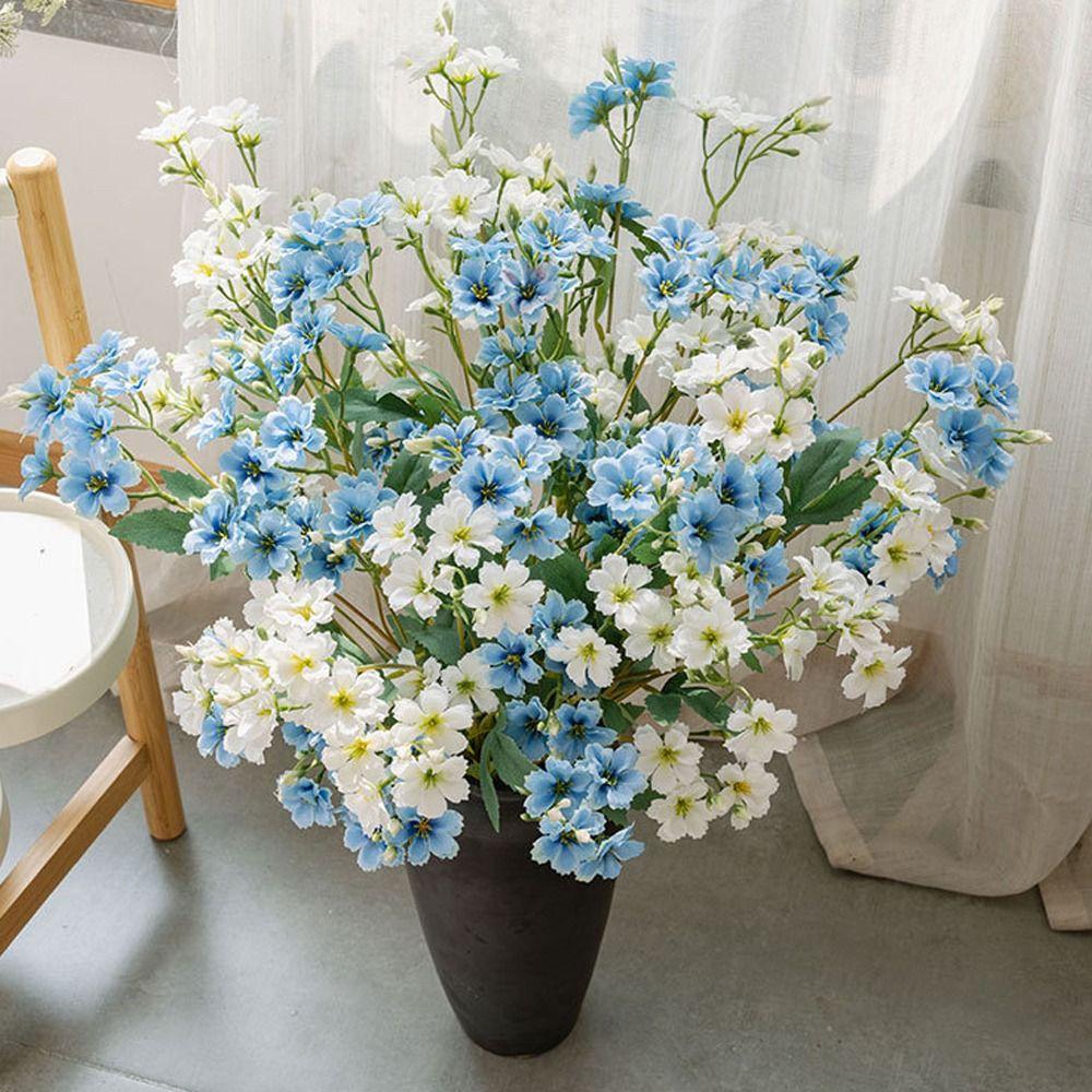 Luxury Silk Flower Branch Real Touch Fake Flower  Outdoor Garden Decor