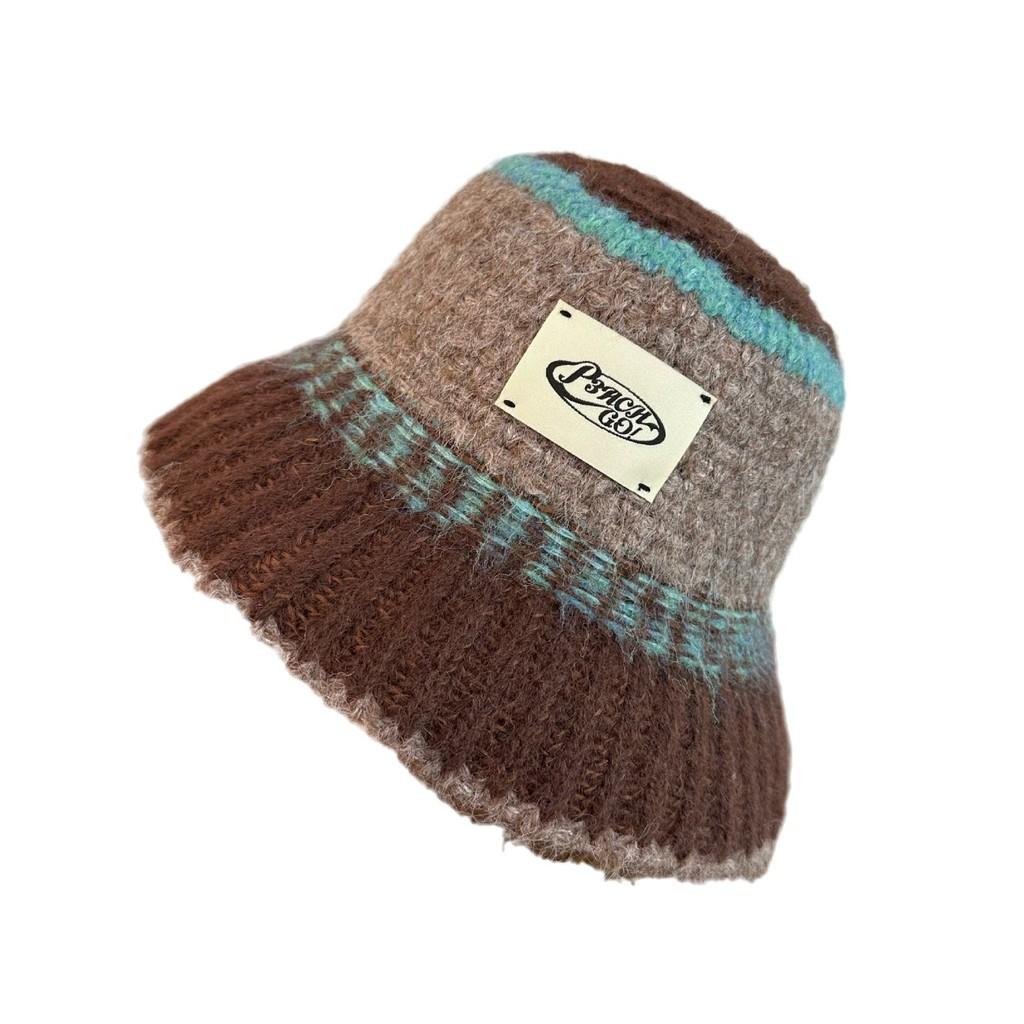 Wool Blend Bucket Hat With Wide Brim For Autumn Winter Outdoor Casual Wear