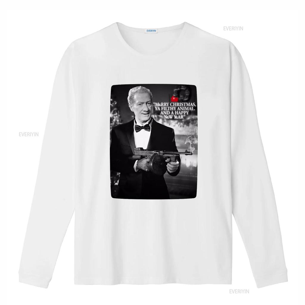 Home Alone Merry Christmas You Filthy Animal Happy New Year T Shirt 9910 Vintage Washed Homme Casual Stylish Designer Clothes