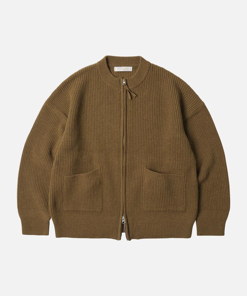 Frizmworks Wool Deck Zip Up Cardigan _ Cinnamon