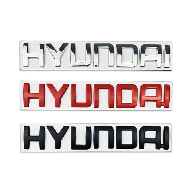 ABS Car Rear Trunk Letter Emblem for Hyundai Logo I40 I30 I10 I20 IX35 IX20 Solaris Tuscani Tuscon Sonata Santafe Tail Sticker 22ll
