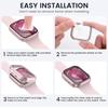 Case for Apple Watch 46mm 42mm 49mm 45mm 41mm 44mm 40mm PC Bumper Anti-fall Protective Sleeve iWatch Series 11 10 Ultra 9 8 7 SE