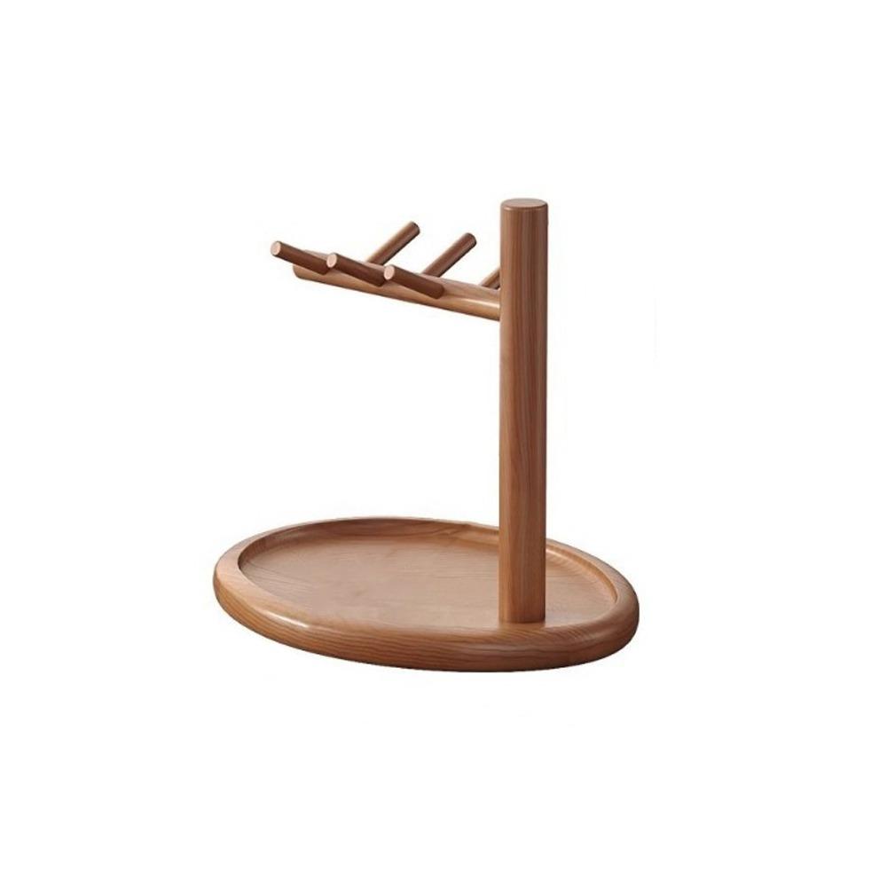 

Space Saving Wooden Storage Rack Large Capacity Jewelry Display Rack Dresser Decoration Style B