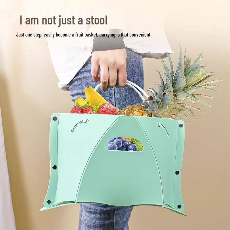 Jin Fu Portable Folding Plastic Stool for Travel and Outdoor Use