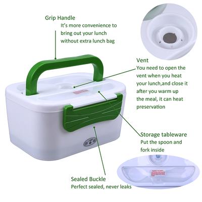 Electric Lunch Box Food Heater 12V Portable Food Warmer Lunchbox for Car Home Leak Proof Compartments Pot Kitchen Supplie