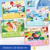 Multicolor Children's Fun Cartoon Stickers Cartoon Pattern Craft Sticker Decals  For Kids
