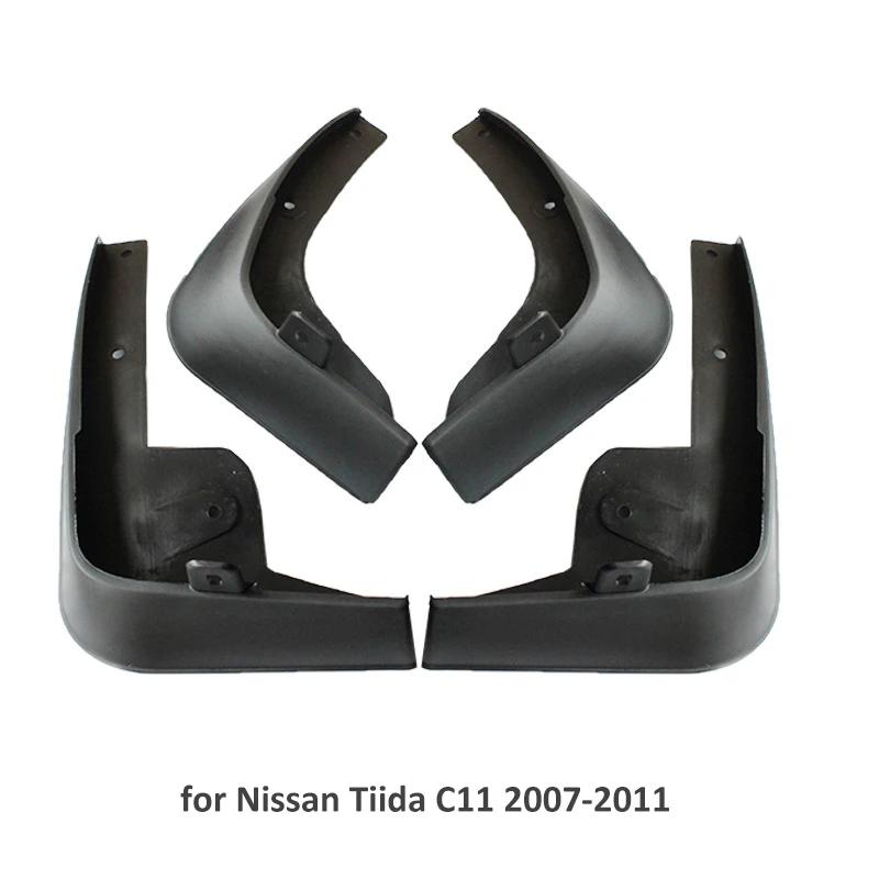 Mudguards for Nissan Tiida 2007-2016 Mudflaps for Nissan Versa Latio C11 Plastic Car Fender Mud Flap Splash Auto Guards