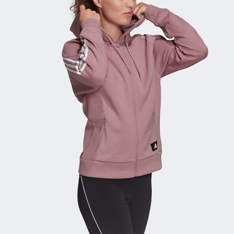 Adidas Free Shipping With AdiClub Future Icons 3 Stripes Hooded Track Top HE1659