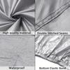 XL-XXL Universal Full Car Cover Waterproof Outdoor Rain UV Dust Proof Silvery Gray