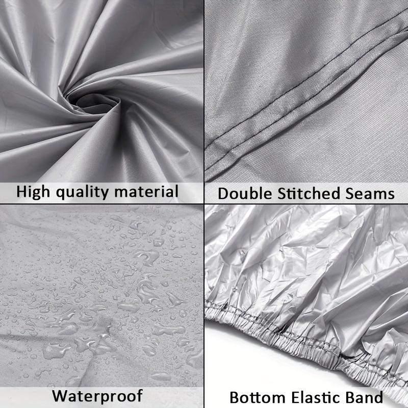 XL-XXL Universal Full Car Cover Waterproof Outdoor Rain UV Dust Proof Silvery Gray