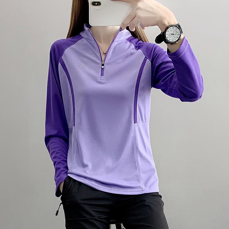 JOHLIN DREAM Women's Quick-Dry Long-Sleeve Hiking T-Shirt