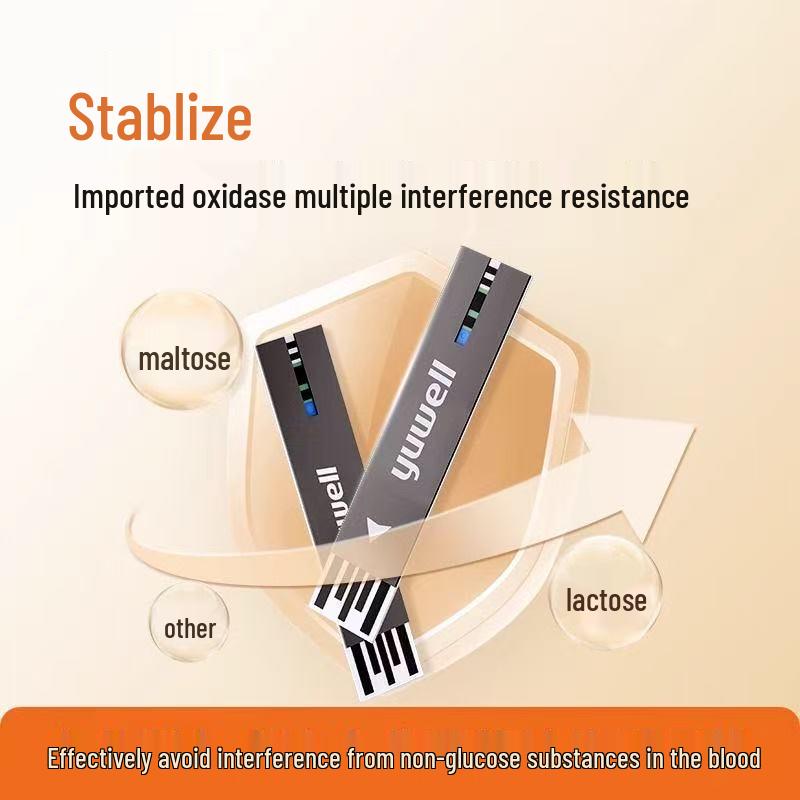 Yuyue 580/590 High Precision Blood Glucose Test Strips for Home Use - Automatic Detection