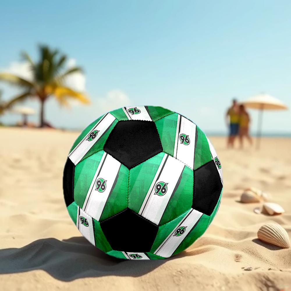 SIZE 5 Hannover 96 Soccer Ball Colorful All Ages Machine Stitched PVC Competition Ready Durable High-Bounce