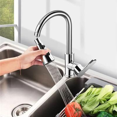 3 In 1 Flexible Kitchen Faucet Sink Mixer Tap Electroplate Sprayer Head Filtered Water Tap Black Replaceable Water Tap Filter