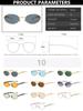 Retro Metal Small Round Sunglasses Women Brand Designer Fashion Punk Small Frame Sun Glasses Trendy Eyewear Female Male UV400