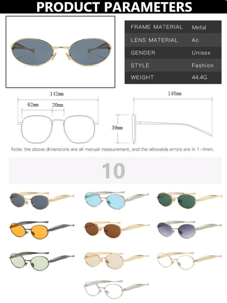 Retro Metal Small Round Sunglasses Women Brand Designer Fashion Punk Small Frame Sun Glasses Trendy Eyewear Female Male UV400
