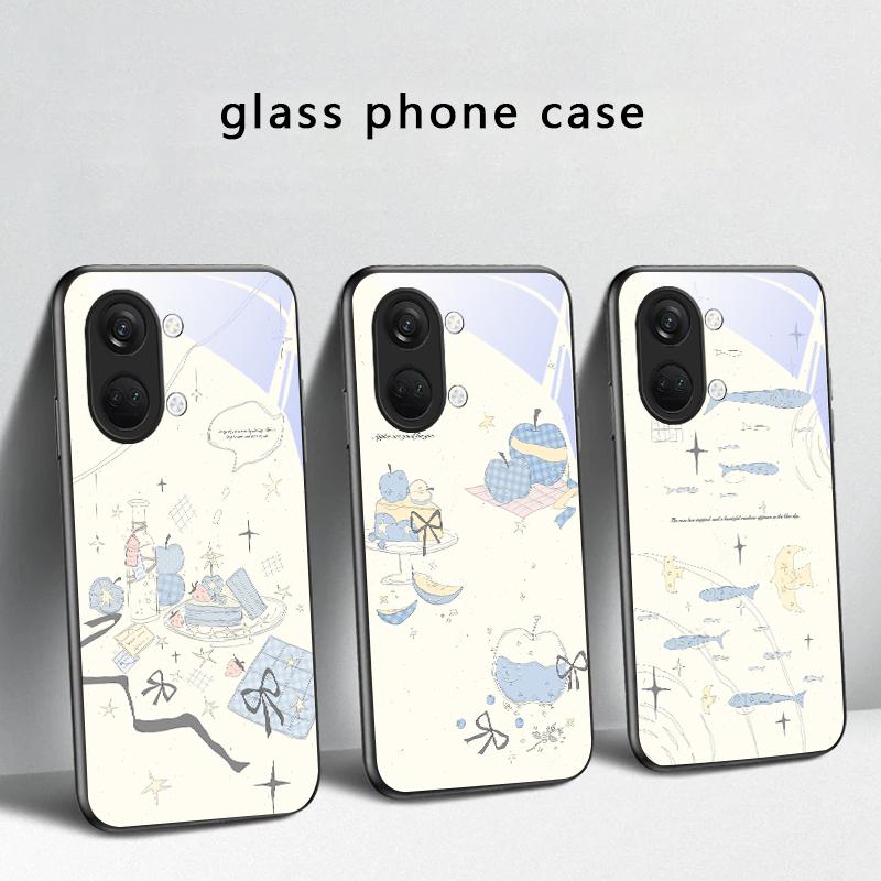 Fresh and healing breeze For OnePlus Ace 2 3 2V 5 Pro Nord CE 2T 2 3 Lite N20 N30 6 7T 8 T 9 10 Pro 11R 12R 13R Glass Phone Case