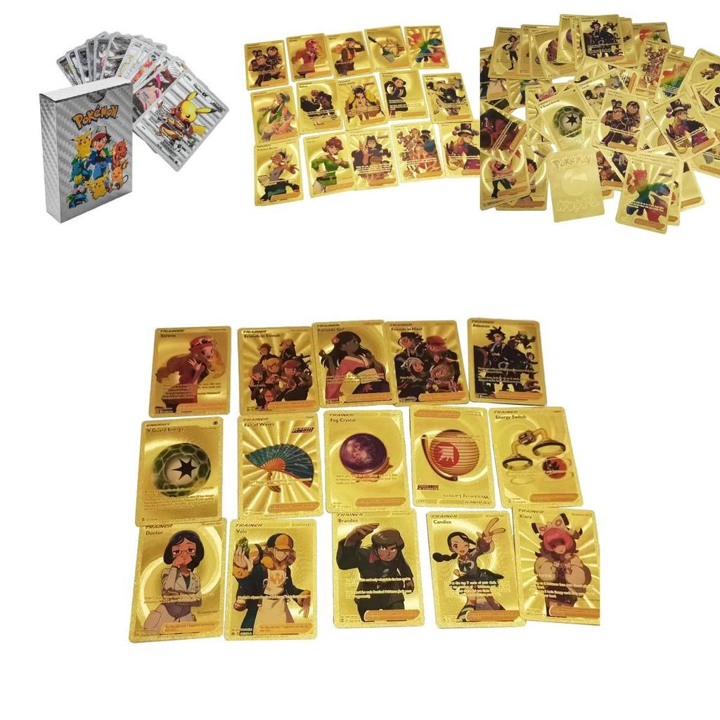 Unique Trading Cards Set With Golden Foil Design For Kids Birthday Gifts