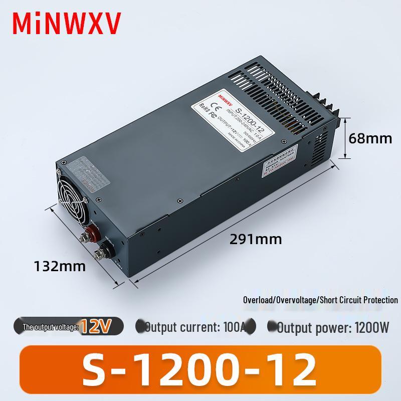 Adjustable 1000W/1200W High-Power AC 220V to 24V DC Switching Power Supply
