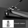 3Pcs Nail Clippers Simple Black Silver Non-Slip And Sharp Nail Clippers Labor-Saving Stainless Steel Nail Trimmer Manicure Tools