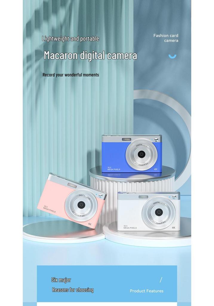 4K HD CCD Autofocus Student Camera - High Pixel Entry-Level Children's Camera
