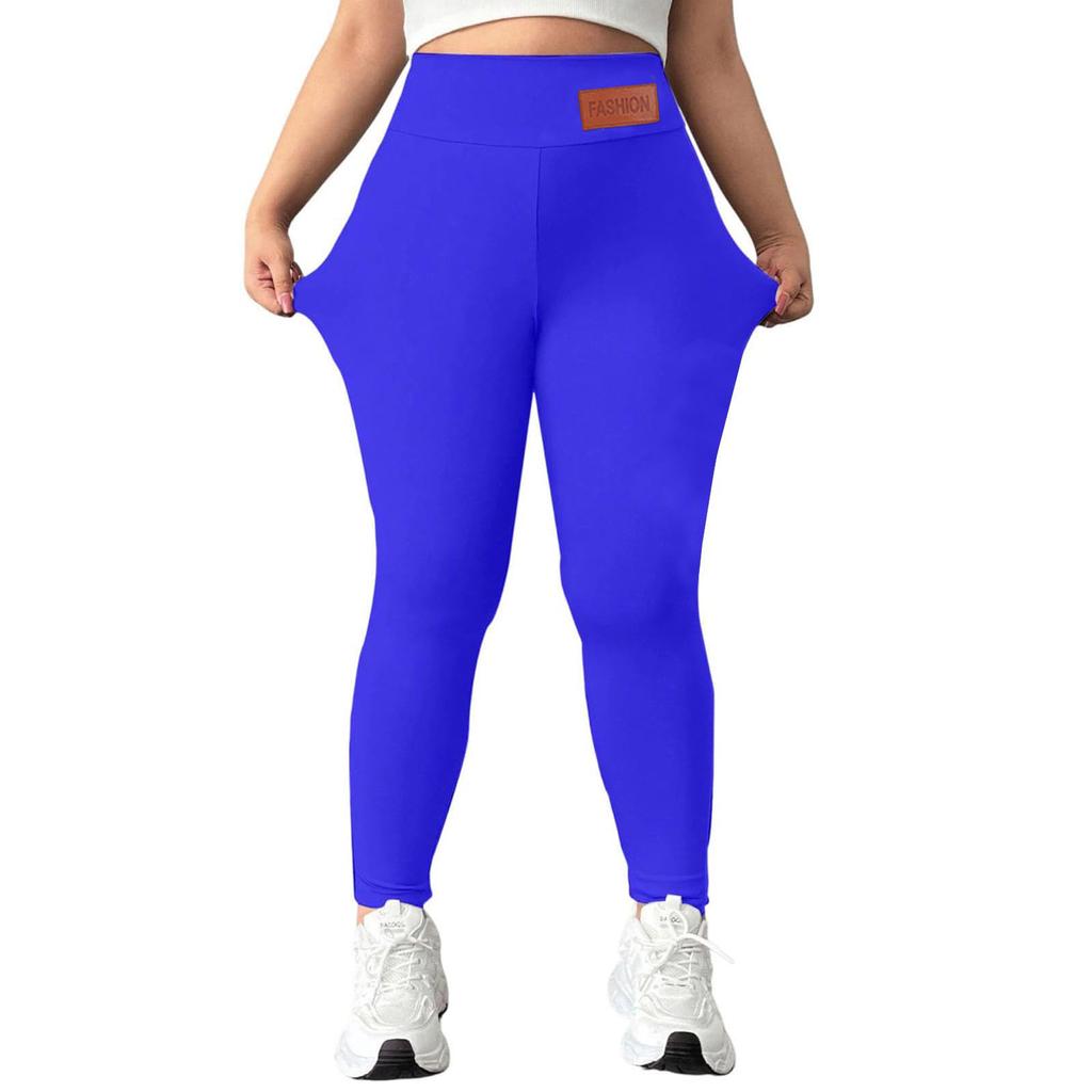 Ladies' Lamb Wool Thickened High Waisted Slimming Pencil Pants With Bottom And Warm Pants