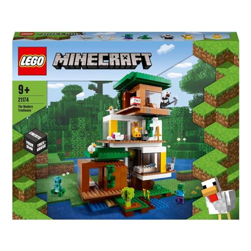 LEGO Minecraft Tree House 21174 Toy Block Video Game House Home Boys Girls 9 Years Old and Up