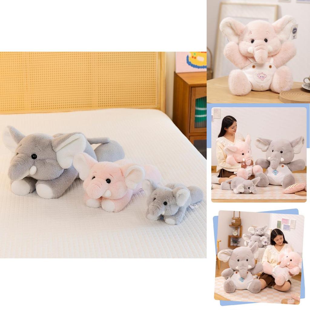 Adorable Elephant Plush Toy For Kids Soft Stuffed Animal Doll Perfect For Birthdays