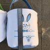 Easter Basket Holiday  Bunny Printed Canvas Gift Carry Candy Bag