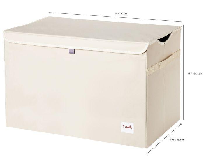 3 sprouts - coffre à jouets rhino - elements for kids