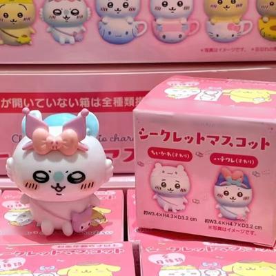 Chikawas Anime Figuren Cartoon Tasse Chikawas Hachiware Usagi Cartoon Niedliche Figur Modell Ornamente Sammelbox Spielzeug Geschenk