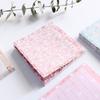 80Pages/set Kawaii Small Fresh Floral Stripe Memo Pads Diy Sticky Notes Diary Post Guestbook Stickers Stationery Office School
