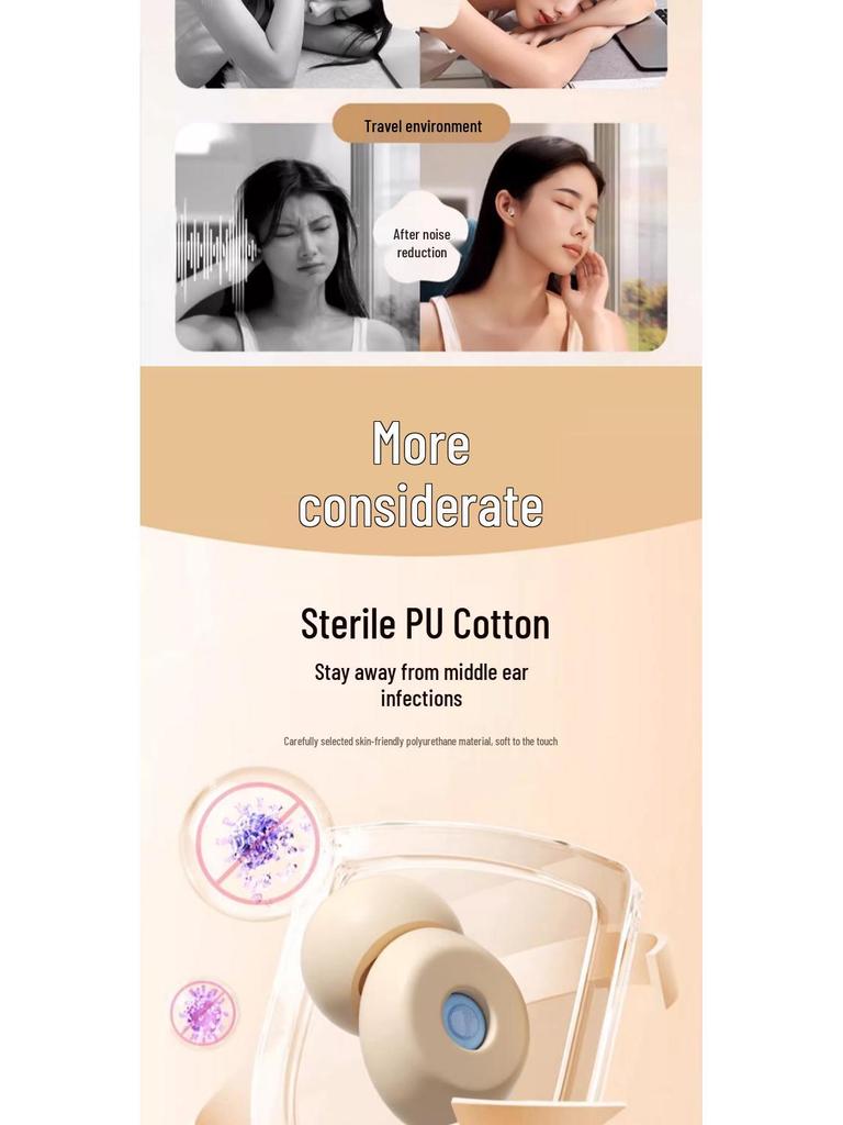 Zhuo Chen Sleep Earplugs: Noise-Cancelling, Comfortable, Soundproof, Ear-Friendly