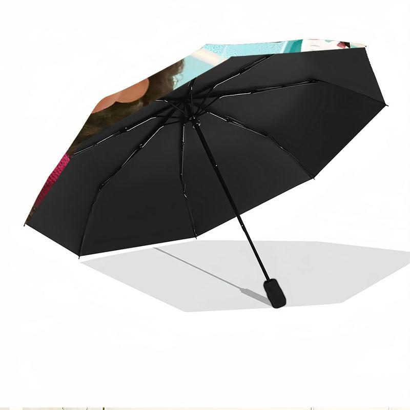 Gabby's Dollhouse Print Automatic Open Close Umbrella, Portable Foldable Umbrella, for Outdoor Commute Camping Trip, Ideal Birthday Gift