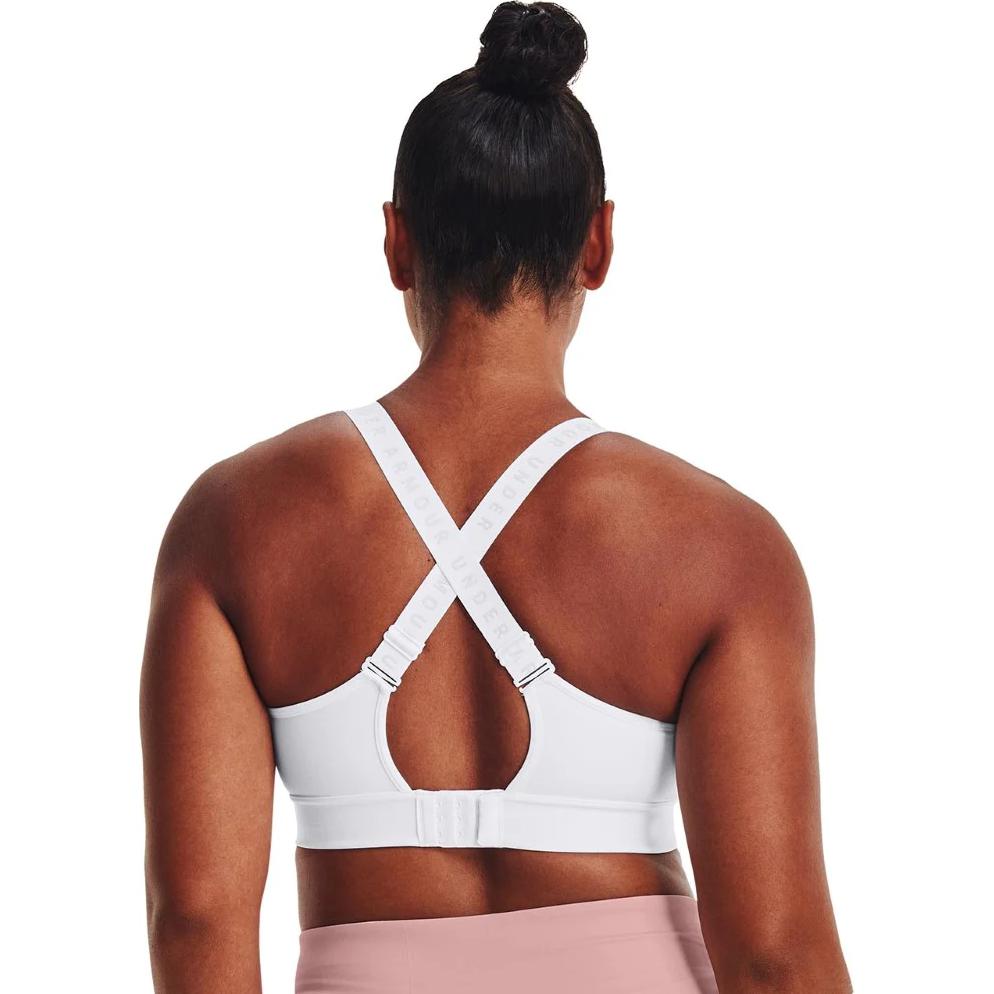 Under Armour Infinity Medium Support Training Yoga Sports Bra Women Sports Bra White 1363353-100