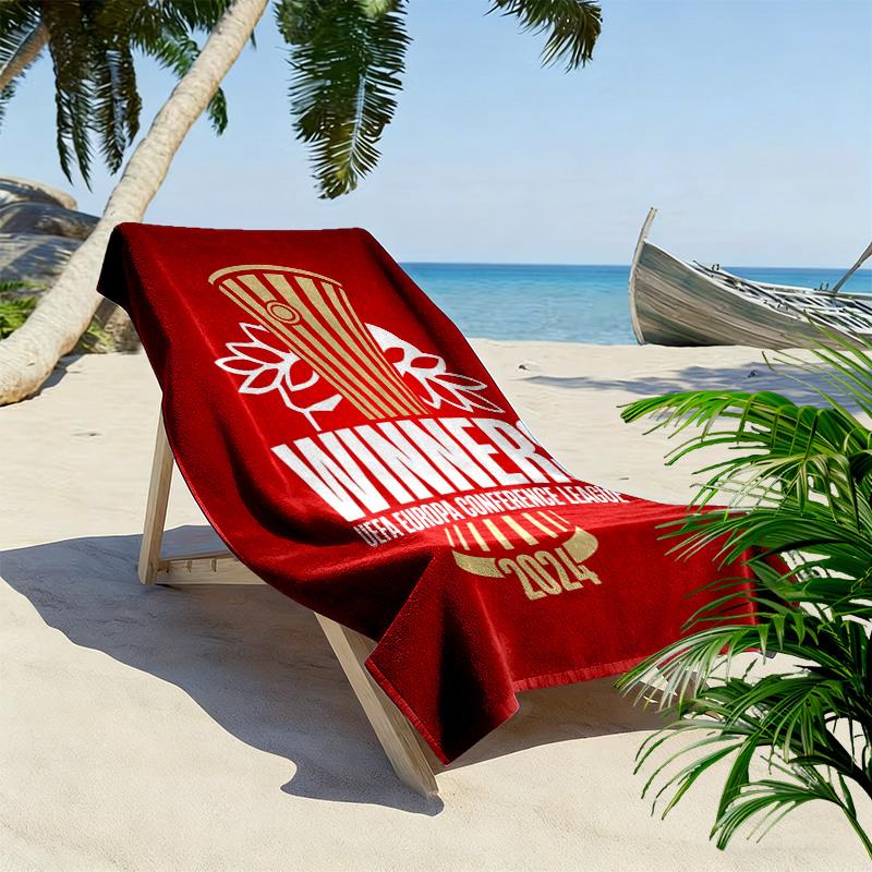 Olympiacos-inspired design 2D Flat Print Beach Towel, Large Soft Quick Dry Towel for Beach Camping SwimmingXSTJ0915238