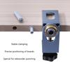 2 In 1 Dowel Jig Woodworking Hole Drill Punch Positioner Guide Locator Cabinet Screws Punch Locator Kit 8/10/12mm Sleeve