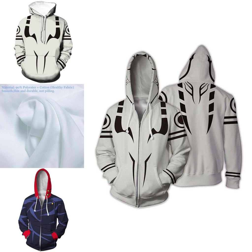 Stijlvolle Jujutsu Kaisen Hoodies Voor Mannen Met Levendige 3D Geprinte Designs