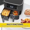1/2/3 Pezzi Griglia Impilabile per Friggitrice ad Aria Grigliatura Acciaio Inossidabile Quadrata Per Forno Griglia Vaporiera Fornello BBQ Utensili da Cucina Strumento di Cottura