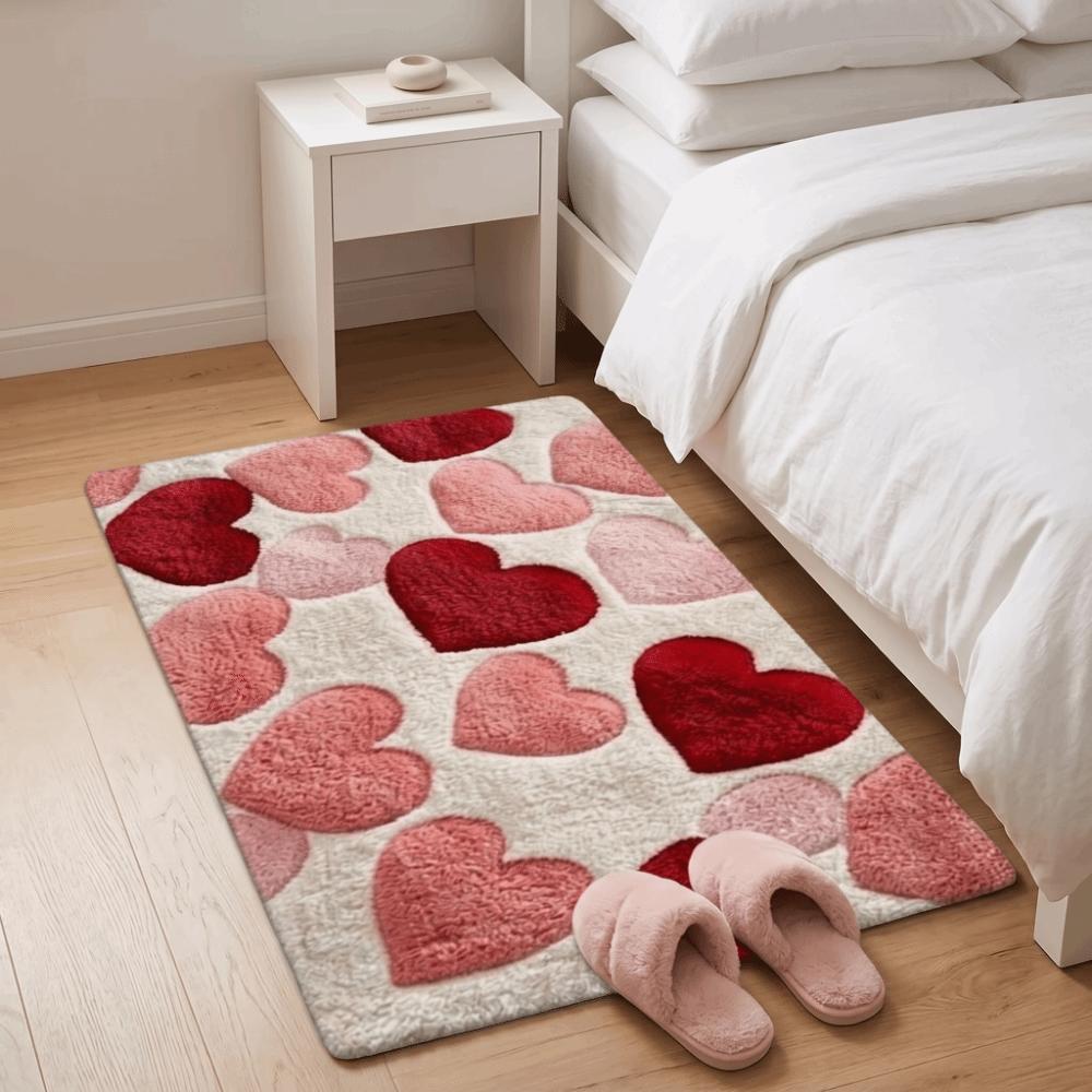 Letter Absorbent Mat Flower Door Mat Stain-resistant Bathroom Mat  Laundry Room