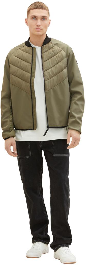 Mid-season Denim Hybrid Jacket Tom Tailor - REPREVE Our Ocean (1036190) Repreve(R) Ocean(R) Dusty Olive Green