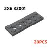 32001 3709 3738 Plate 2x6 2x4 2x8 with Holes Bricks Toys For Technical Buildings Blocks Toys For Children Gift 43857 DIY MOC
