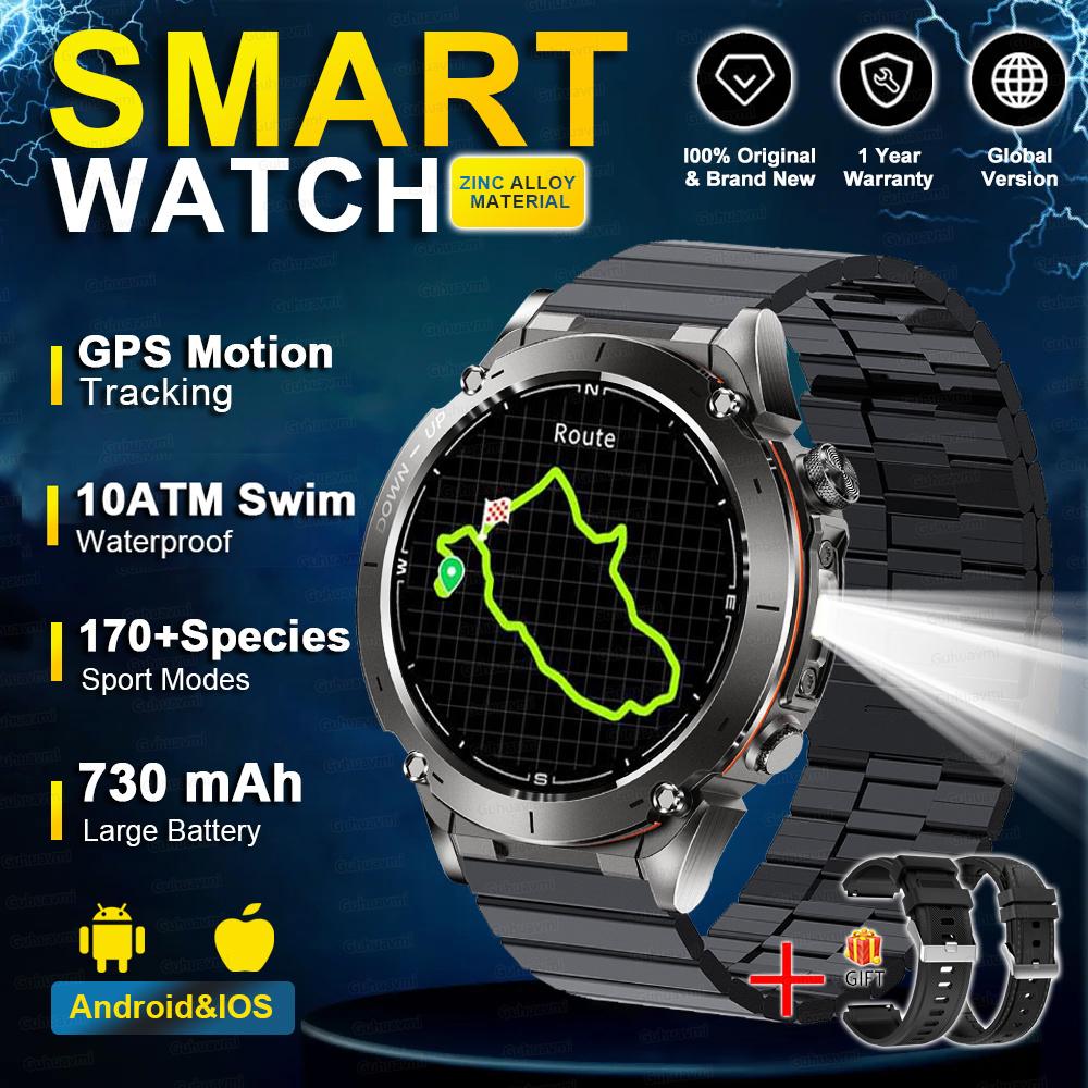 Adventure GPS Ultimate Military Edition SmartWatch AMOLED 10ATM Waterproof 730Mah Bluetooth Call Clock Man Sports Watches