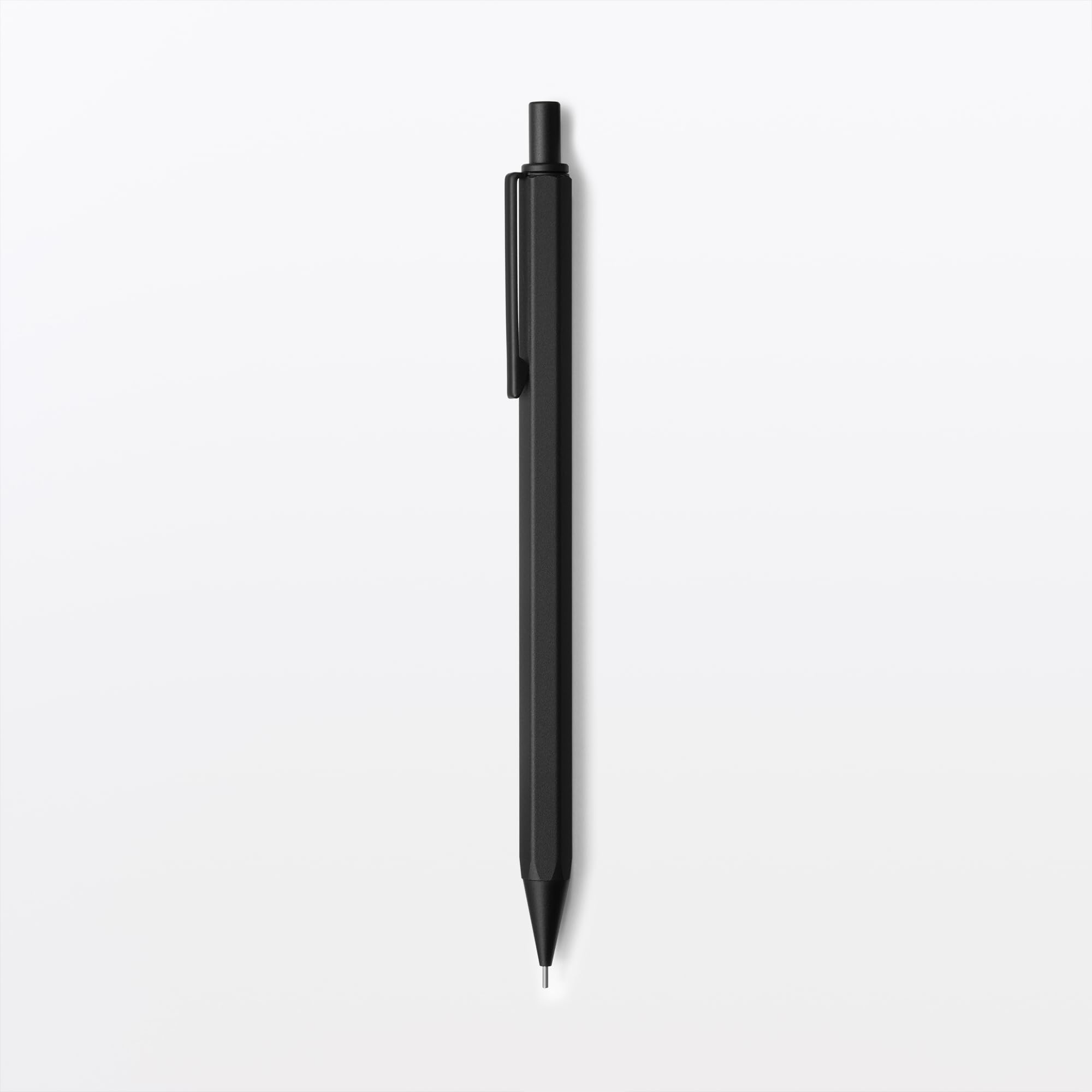 MUJI Алюминиевый шестигранный механический карандаш 23079938, черный, 0,5 мм, чёрный