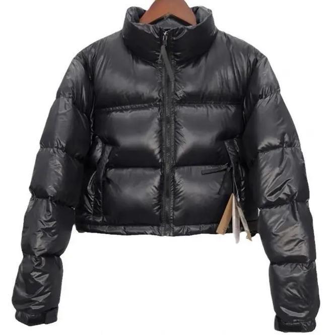 

North Family Women s High Waist Short Down Jacket - Warm, Stylish, Cold-Resistant Large чорний