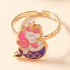 Princess Alloy Drip Oil Children's Ring - Cute Girls' Jewelry Accessories