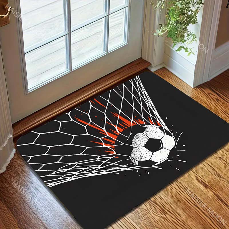 Goal Football Pattern Carpet for Living Room Bedroom Bathroom Mat Creative Doormat Sofa Home Decor Event Area Carpet for Gifts