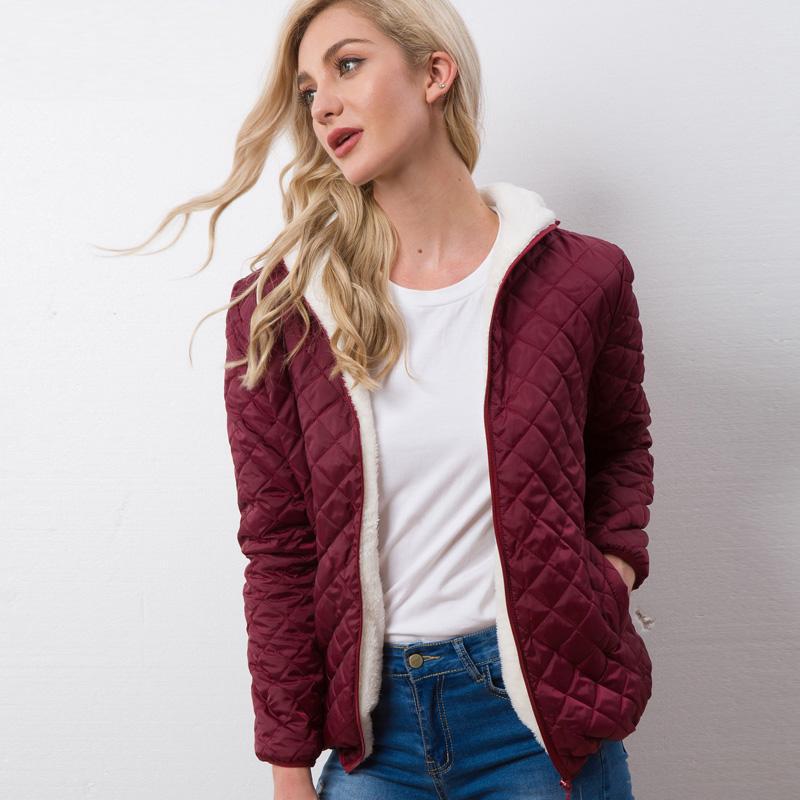 VANGULL Damen Daunenparkas, Daunenjacken, weiblich, mit Baumwolle gefüttert, Wintermantel, Kapuzenpullover, Oberbekleidung
