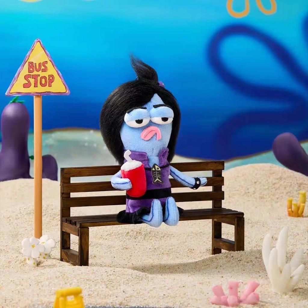Spongebob Squarepants Bikini Bottom Residents Plush Toy With Hanging Decor For Kids Room Decor