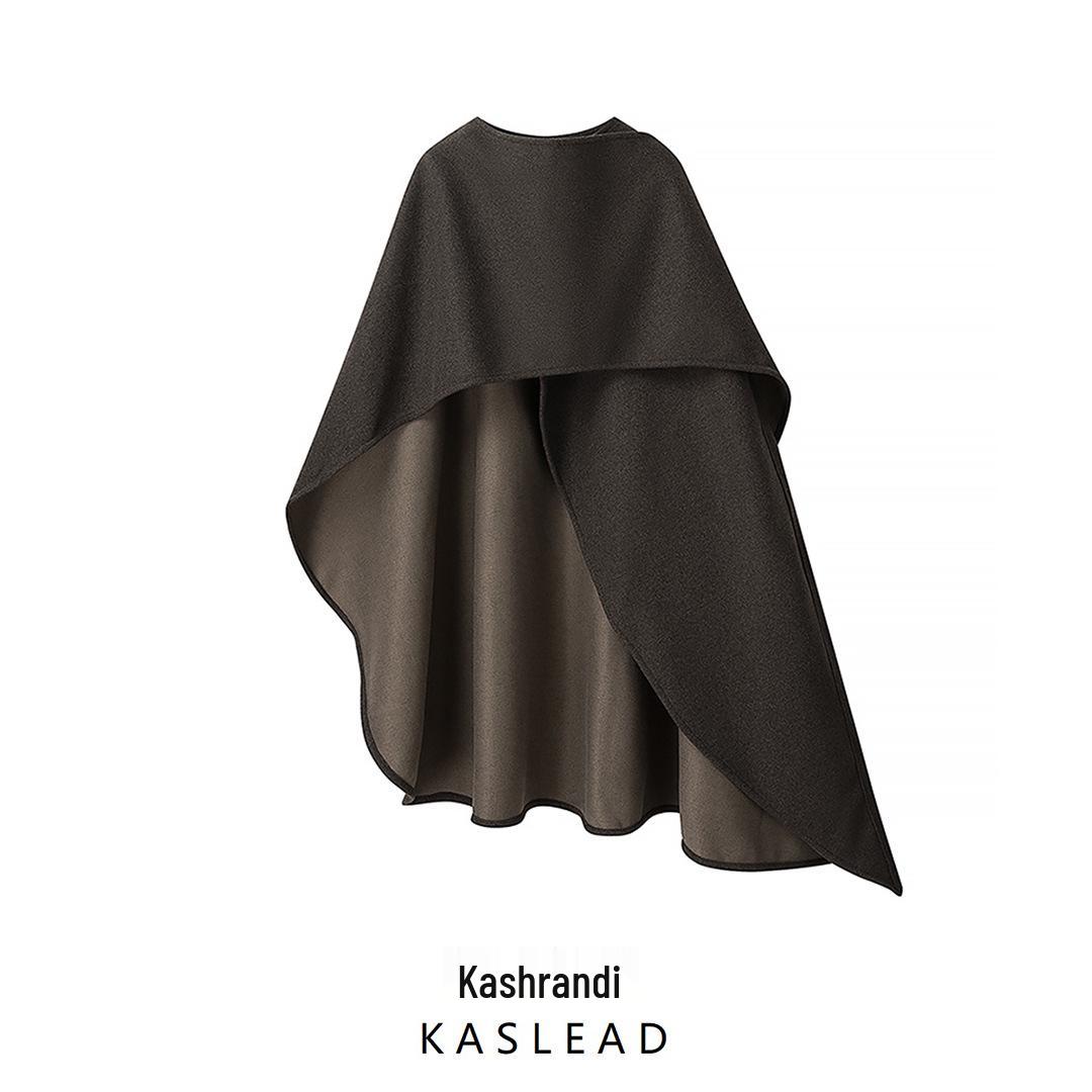 

2024 Women s Winter European & American Style Fashion Loose Two-Color Wool Shawl Top One Size